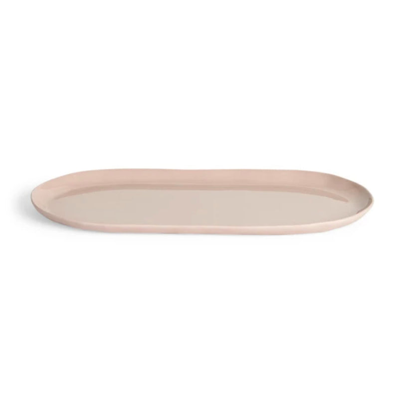 Cloud Oval Plate Icy Pink (L)